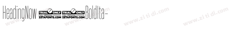 HeadingNow 46BoldIta字体转换